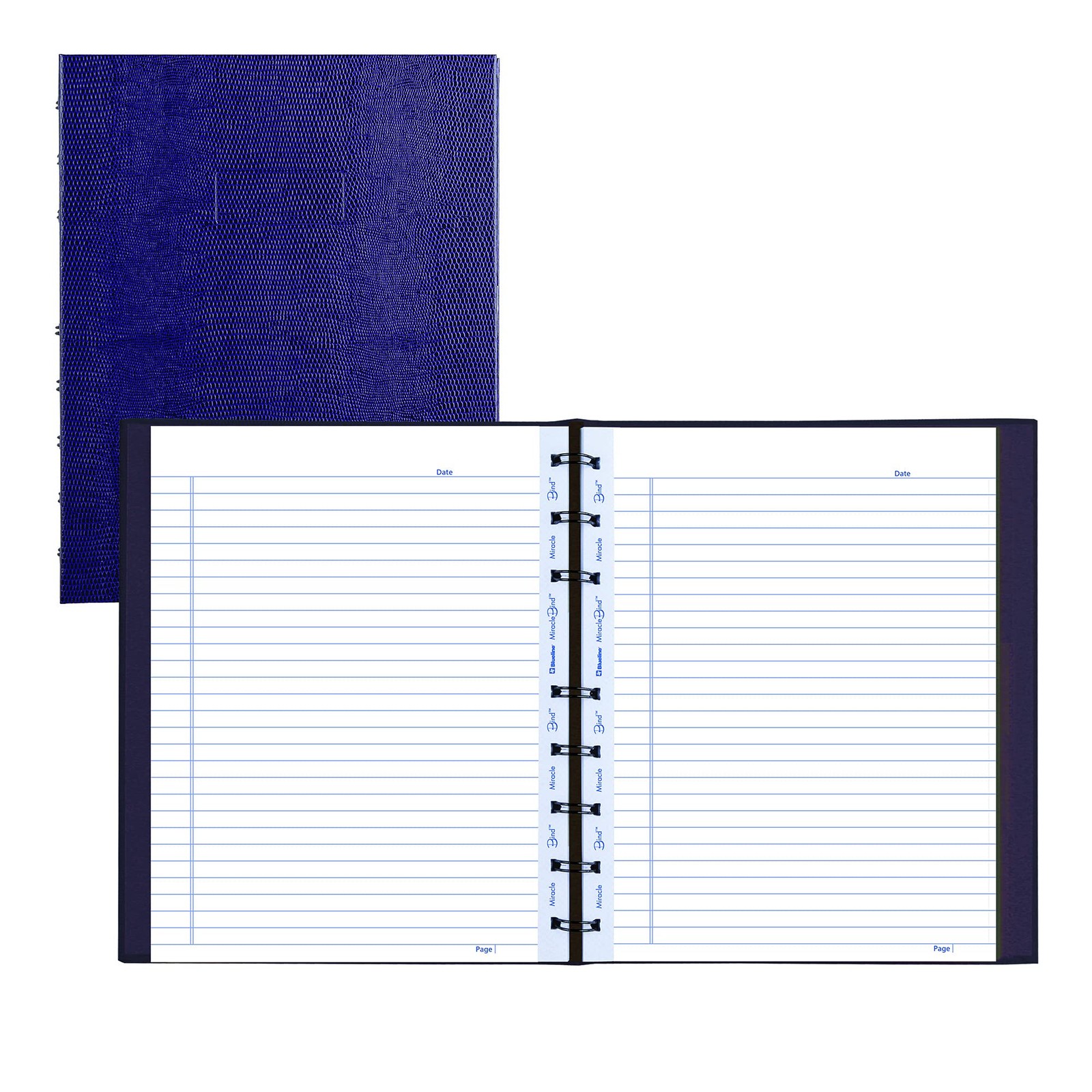 MiracleBind Notebook, 1-Subject, Medium/College Rule, Purple Cover, (75) 9.25…