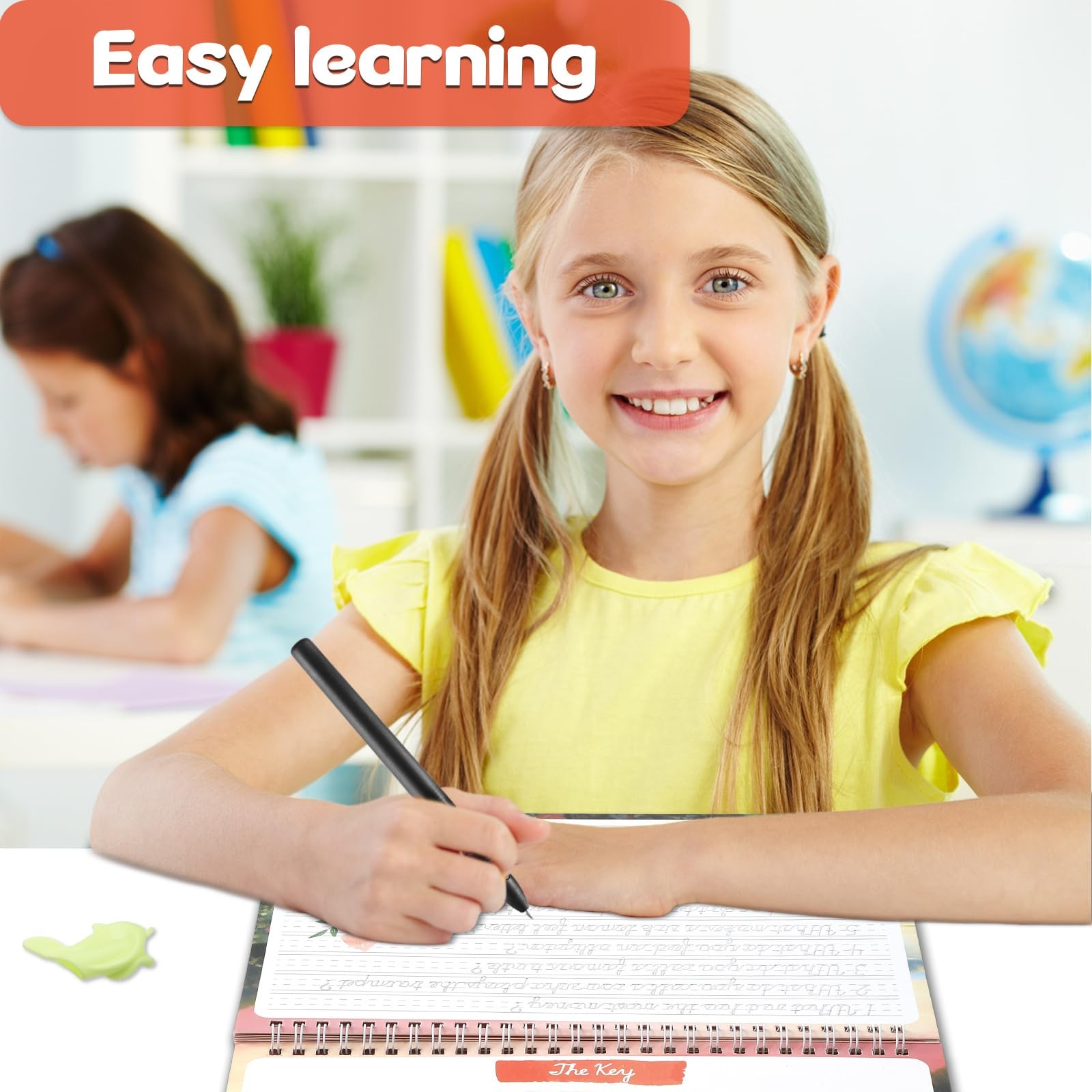 chiazllta Grooved Cursive Handwriting Workbook with Disappearing Ink Pens…