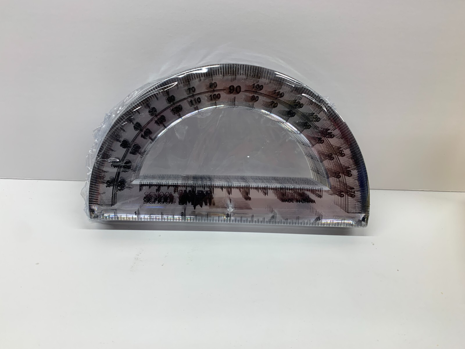 School Smart 6 Inch Plastic Protractor Box of 12 New Still Sealed