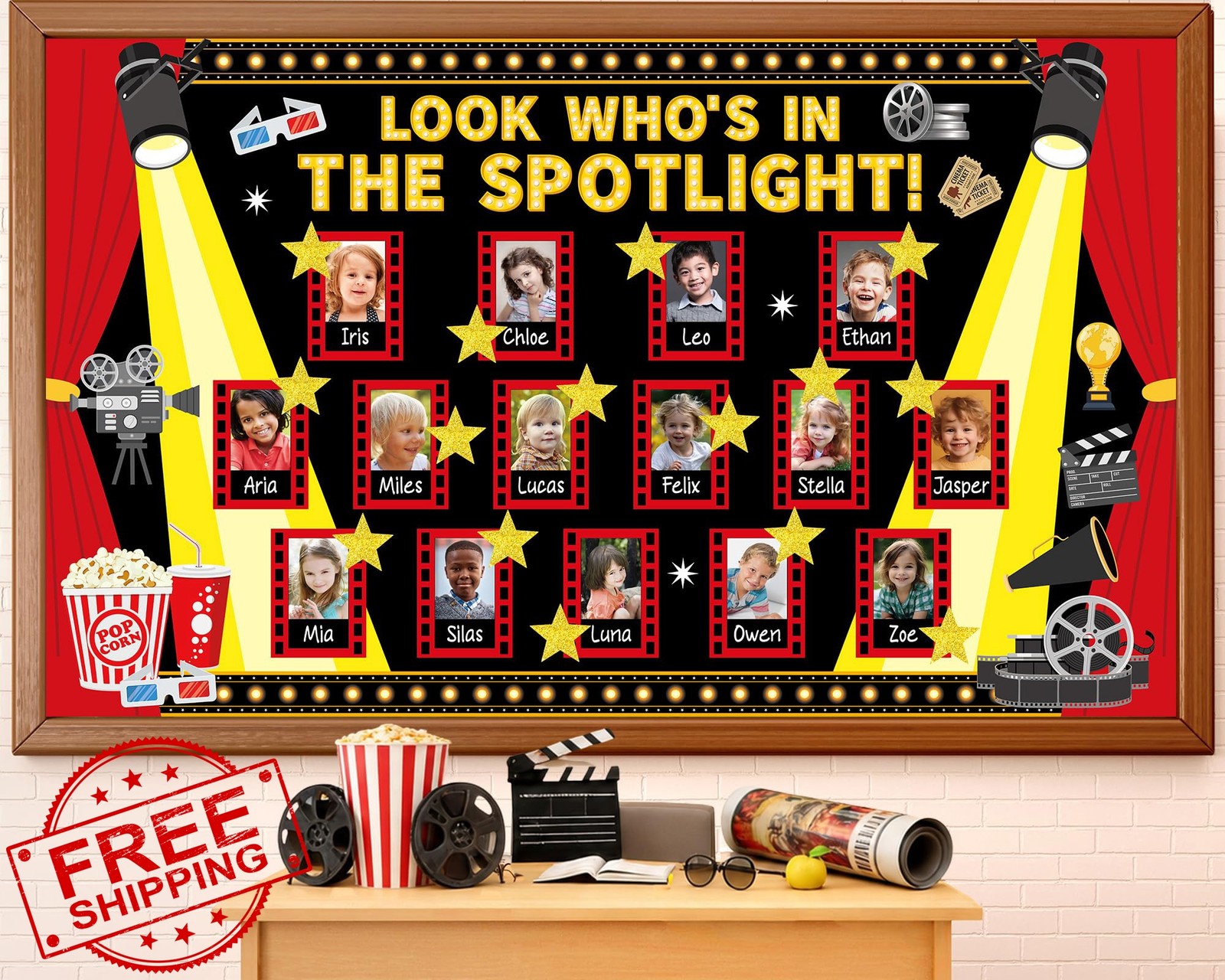 Yakydesign Movie Night Bulletin Board Set