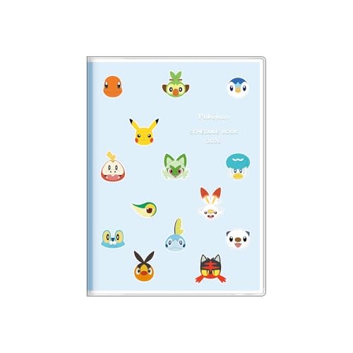 Sun-Star Stationery Pokémon Character Planner 2026 Monthly A6 Face S2959348from