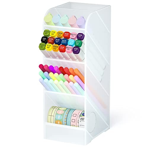 Clear Pen Holder – Desk Organizer – Clear – 1 Pack