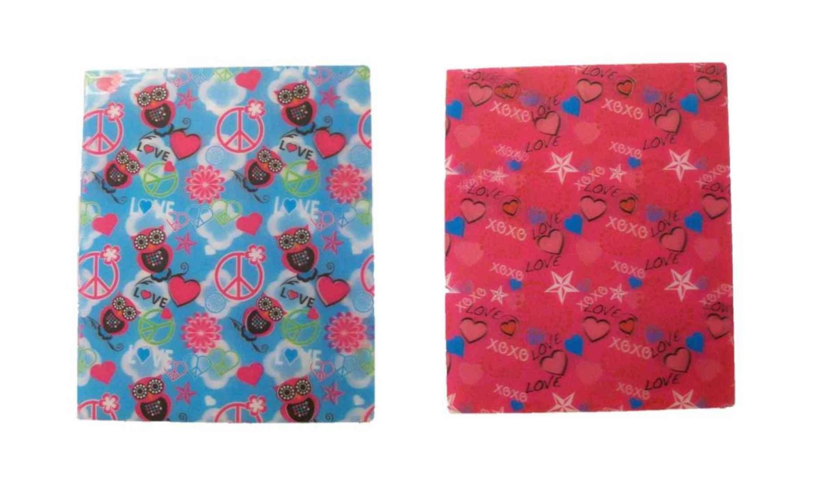 Dimensional Poly 2 Folder Set (Peace Owls of Love and Love: XO with Hearts)