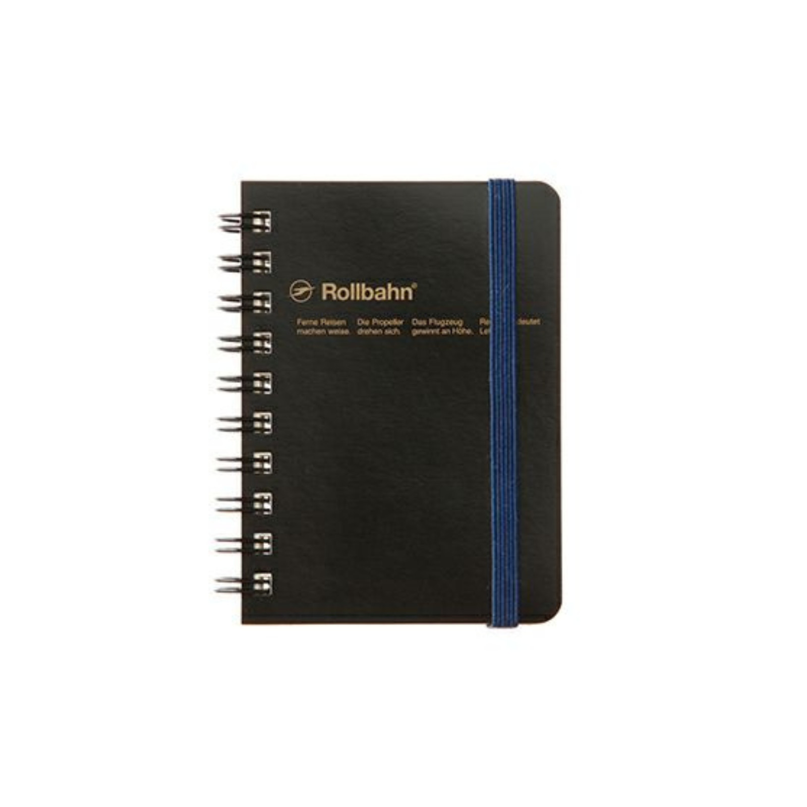 Delfonics Rollbahn Spiral Classic Notebook: 3 in. x 4 in. (Black) *mini-memo
