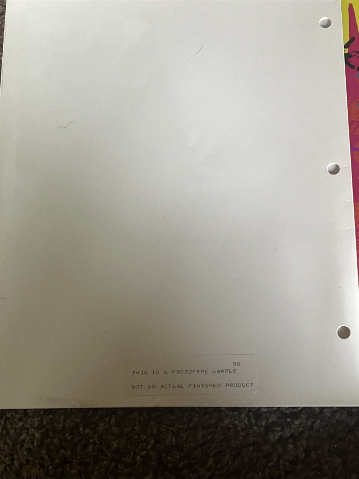 Vtg. Plymouth, Inc. Pocket School Folders- PROTOTYPES- Caboodles Lassen Dolphins