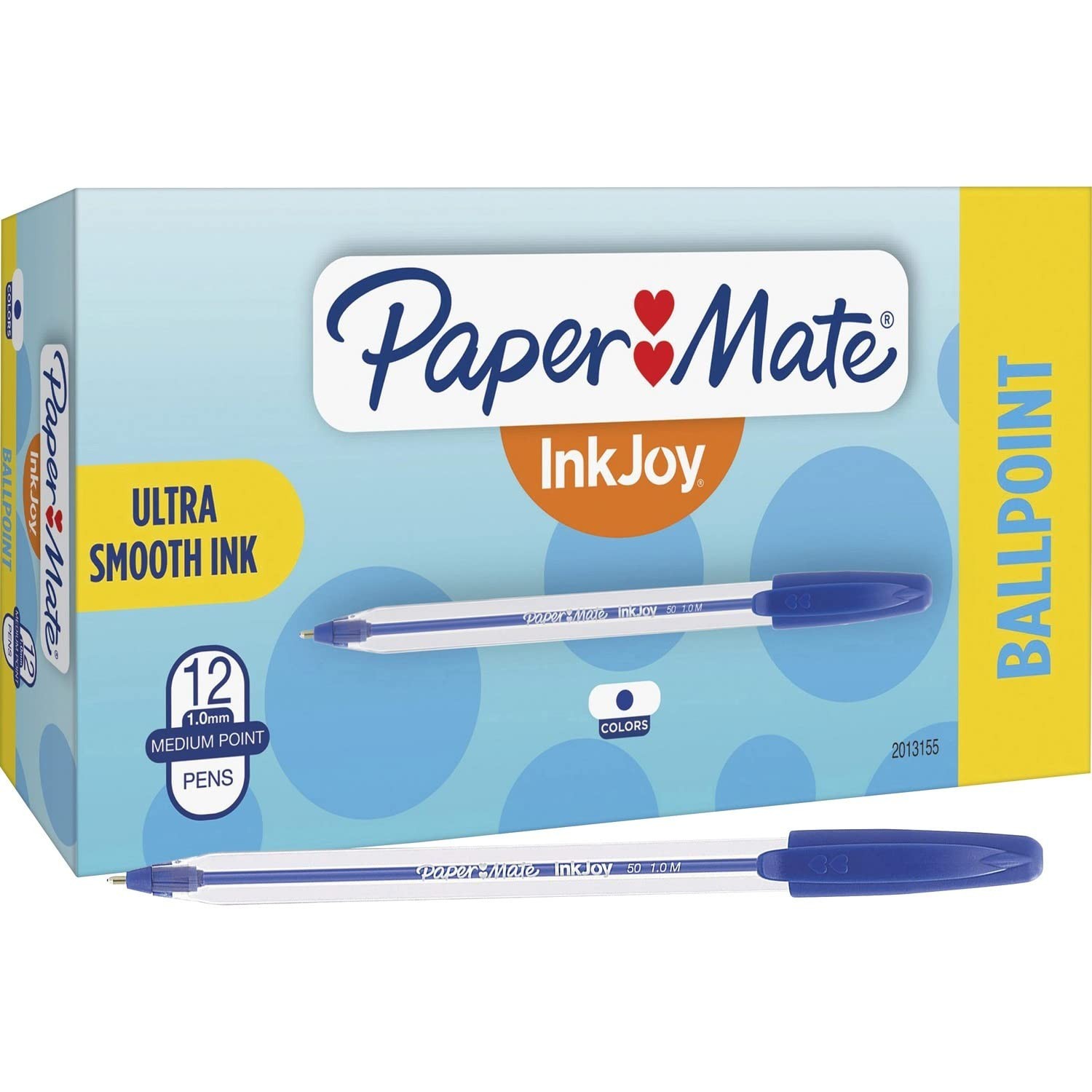 Paper Mate 2013155 InkJoy 50ST Ballpoint Pens, Medium Point (1.0mm), Blue, Bo…