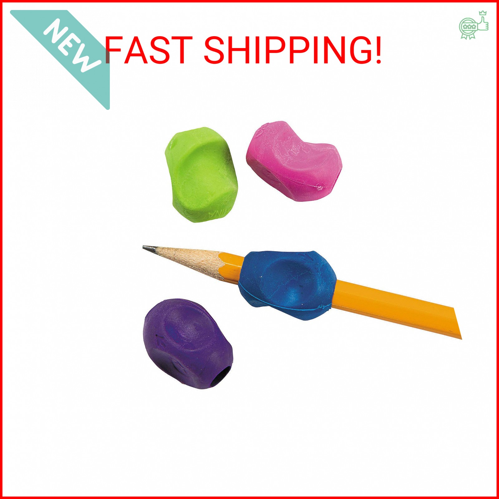 Fun Express Training Pencil Grips – 48 Pieces – Educational And Learning Activit