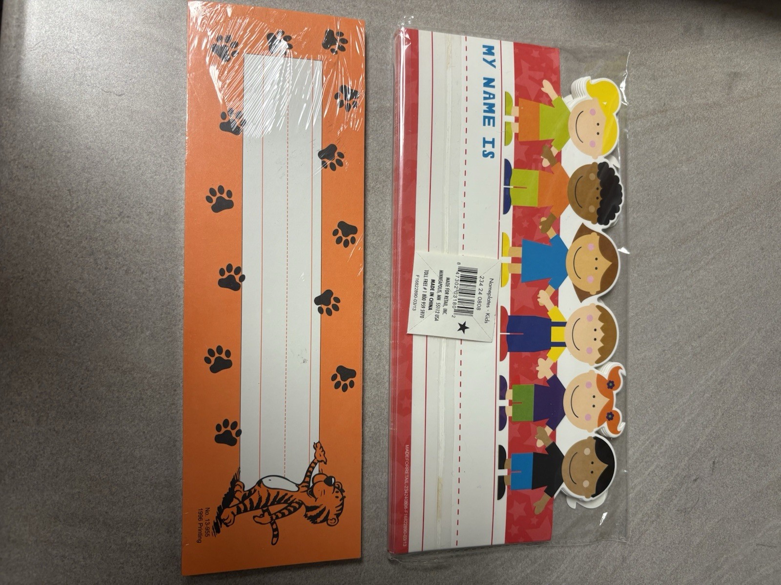 New Classroom Desk Name Tags Certificates Class Helper School Teacher Lot Of 10