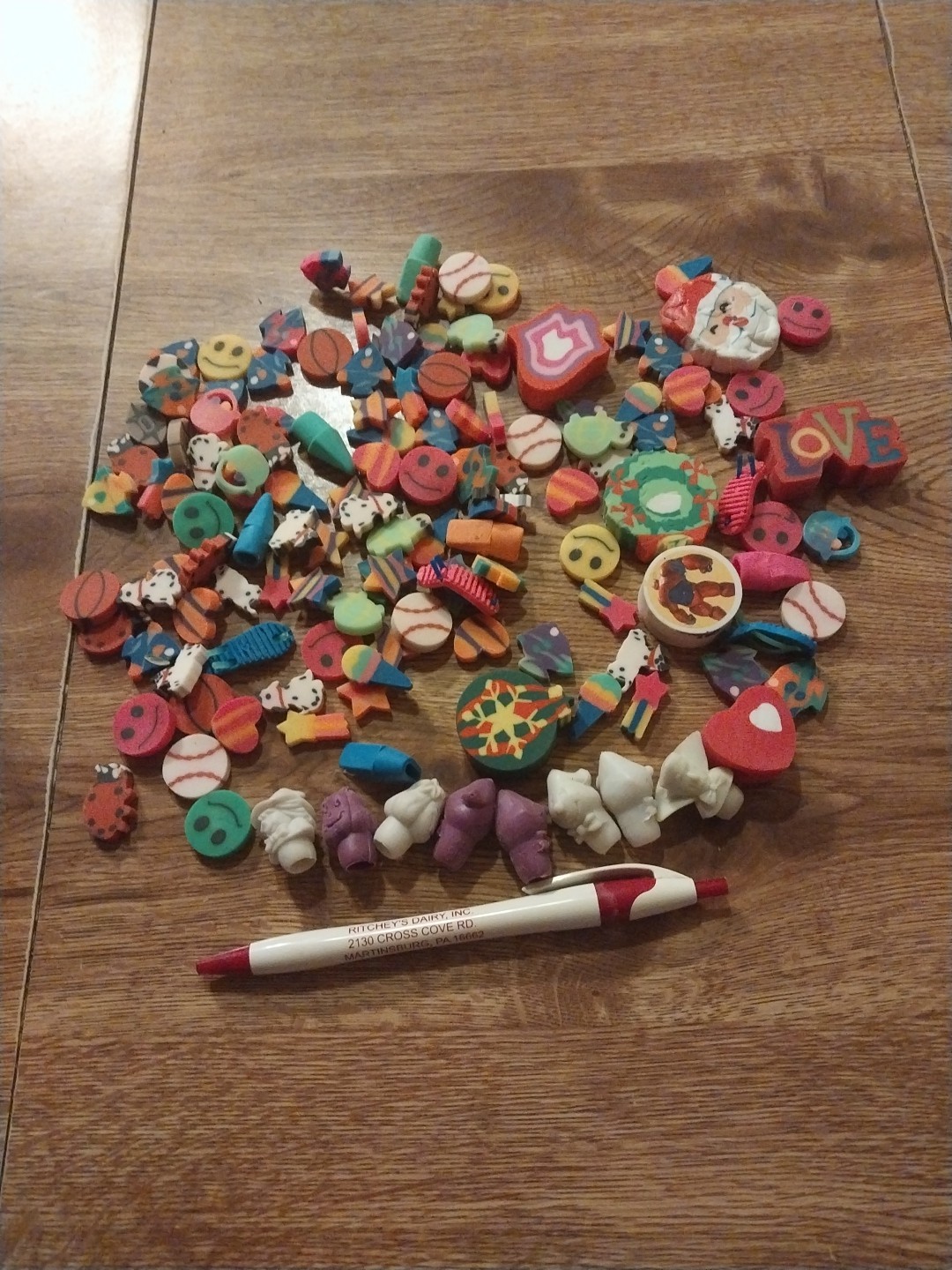 125 Lot Of Eraser Halloween Christmas Plus
