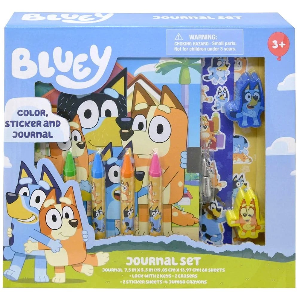 Stationery Set – Bluey – Bingo Jurnal Play Kit Stickers Crayon Combo Gift Box