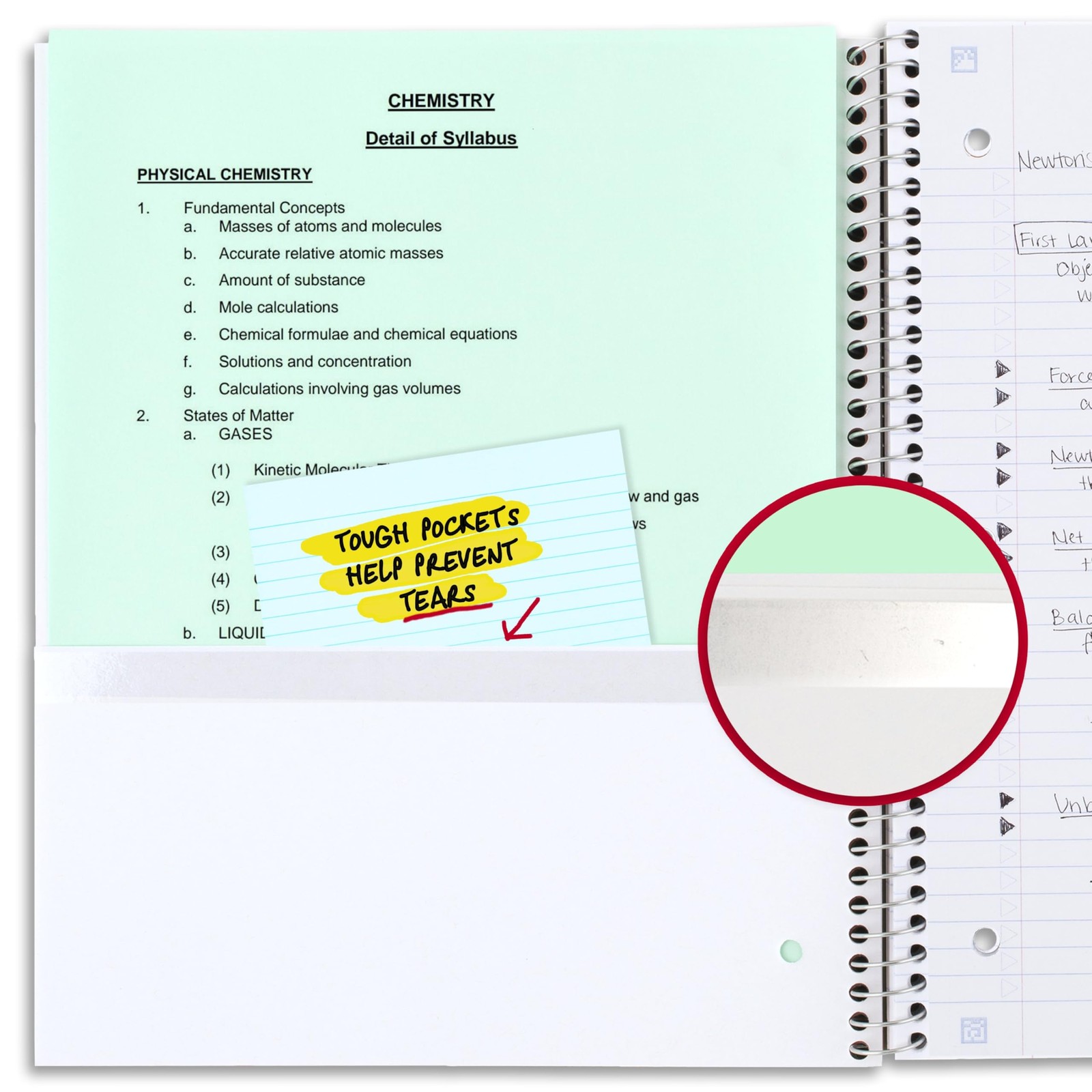 Spiral Notebook + Study App, 4 Pack, 1 Subject, Recycled College Ruled Paper,…