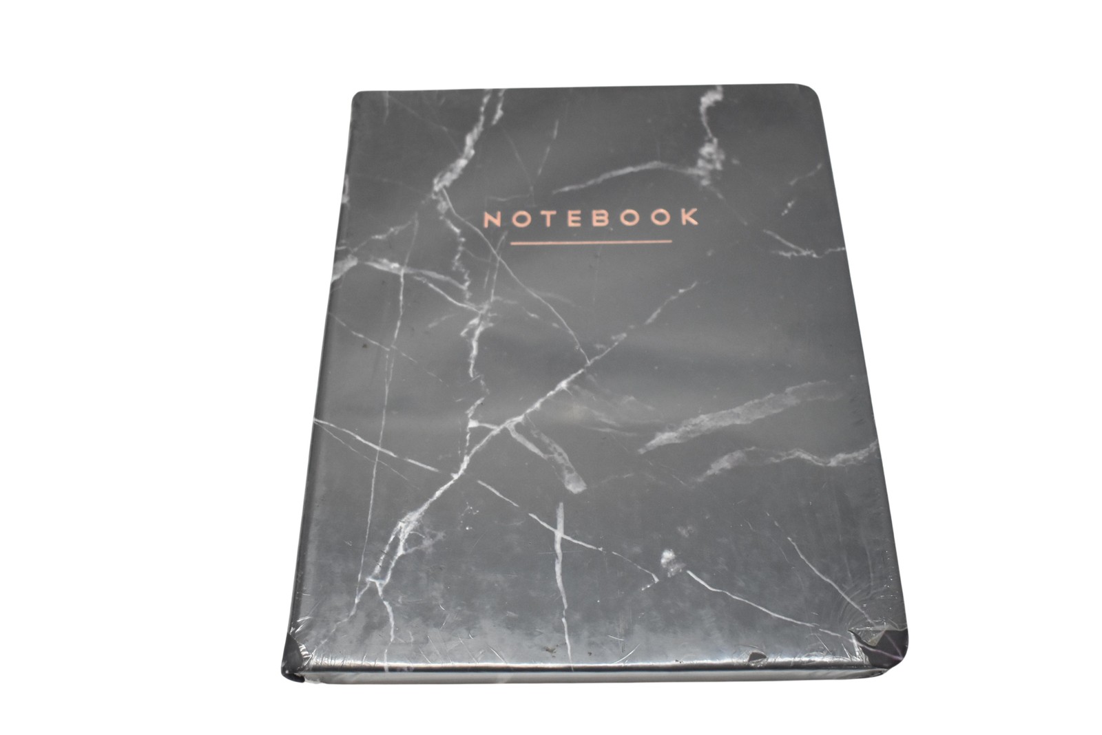 Eccolo World Traveler 8×10 Desk Lined Journal Black Marble Hardcover Notebook