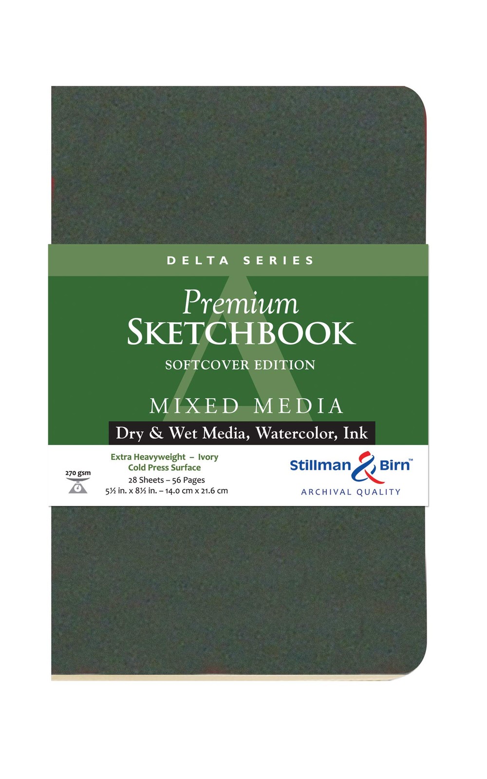 Stillman & Birn Delta Series – Softcover Sketchbook – Portrait 5 x 8 – 270gsm