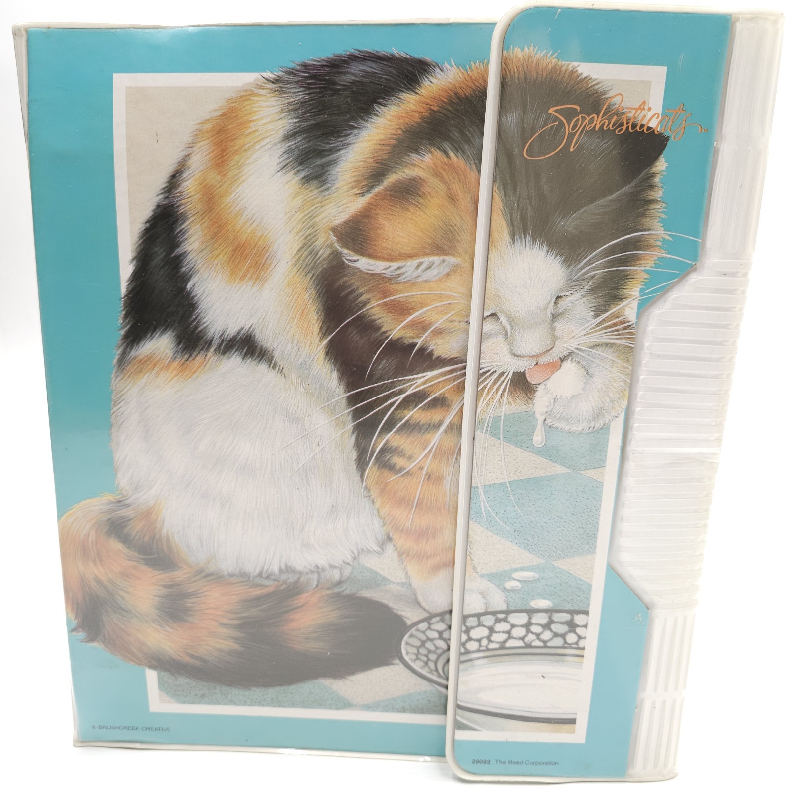 Vintage Cat Binder Mead Sophisticats 29092 Office School Supplies 3 Ring Cats