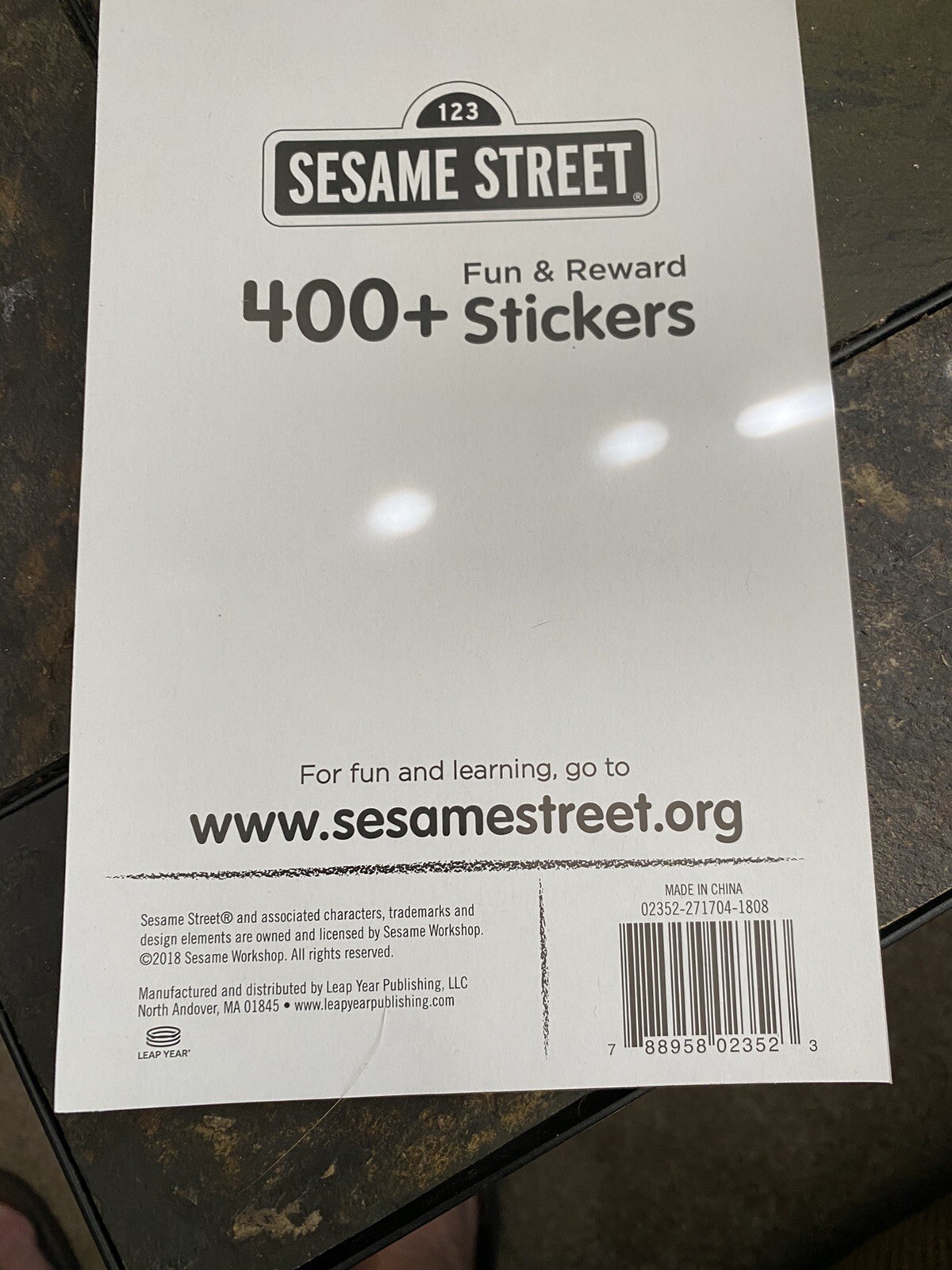 NEW 400 Sesame Street Fun Reward Sticker Book Motivational Encouraging Stickers