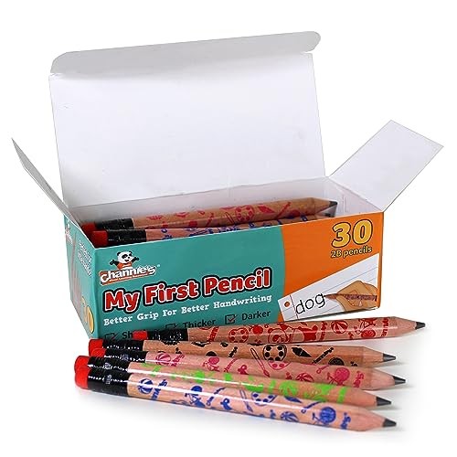 Extra Thick Pencils for Kids – Ideal Wood Panda, Ages 3-7 (My First Pencil)