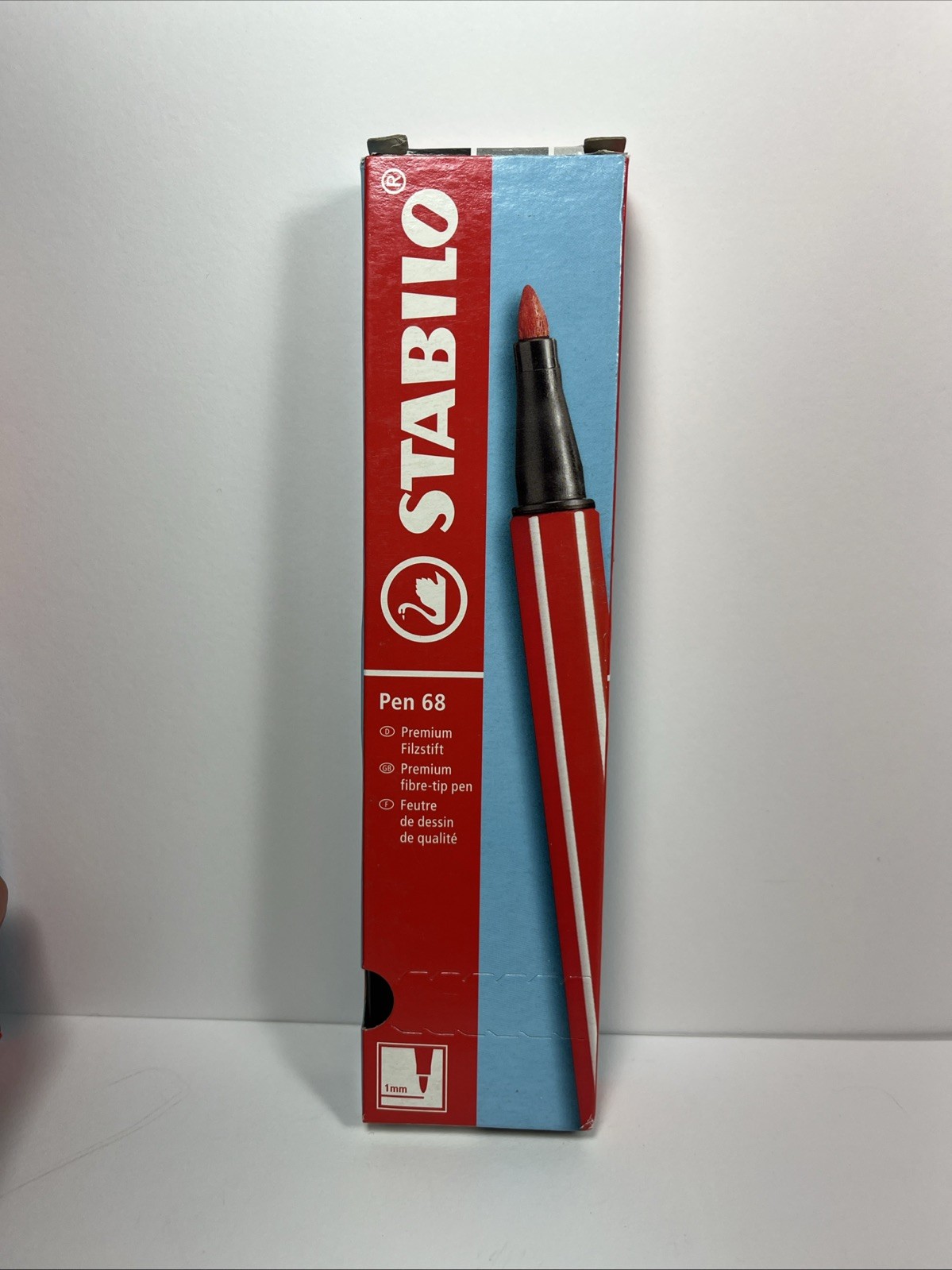 Stabilo Pen 68 Pack of 10 1mm Felt Tip Model 37/68 New