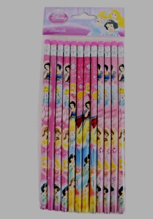 Brand New Disney Princess Belle Snow White School Supplies 12pcs Set Pencils