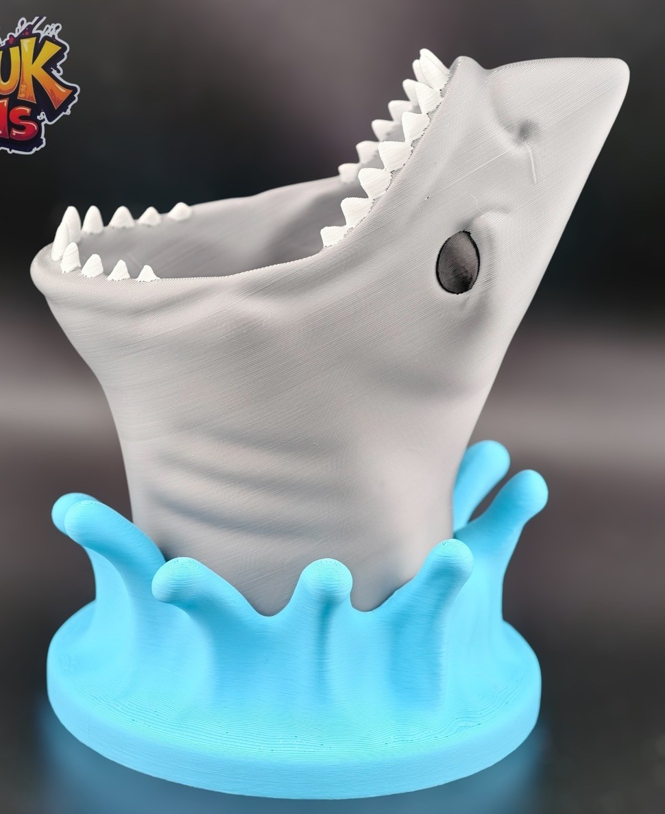Great White Shark Pen Holder 3D Printed