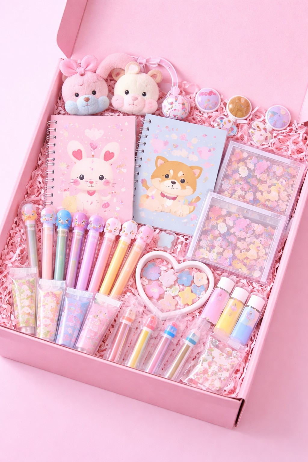 Mystery Kawaii Stationery items, Planner, Pens, Makeup, Notebook