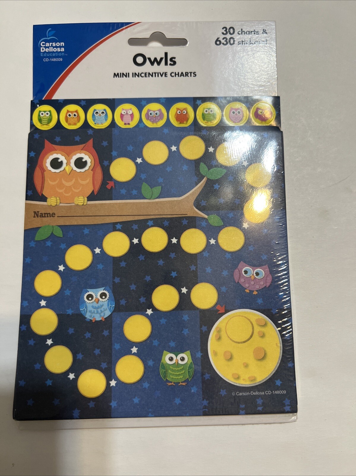 Owls Incentive Charts by Carson Dellosa New
