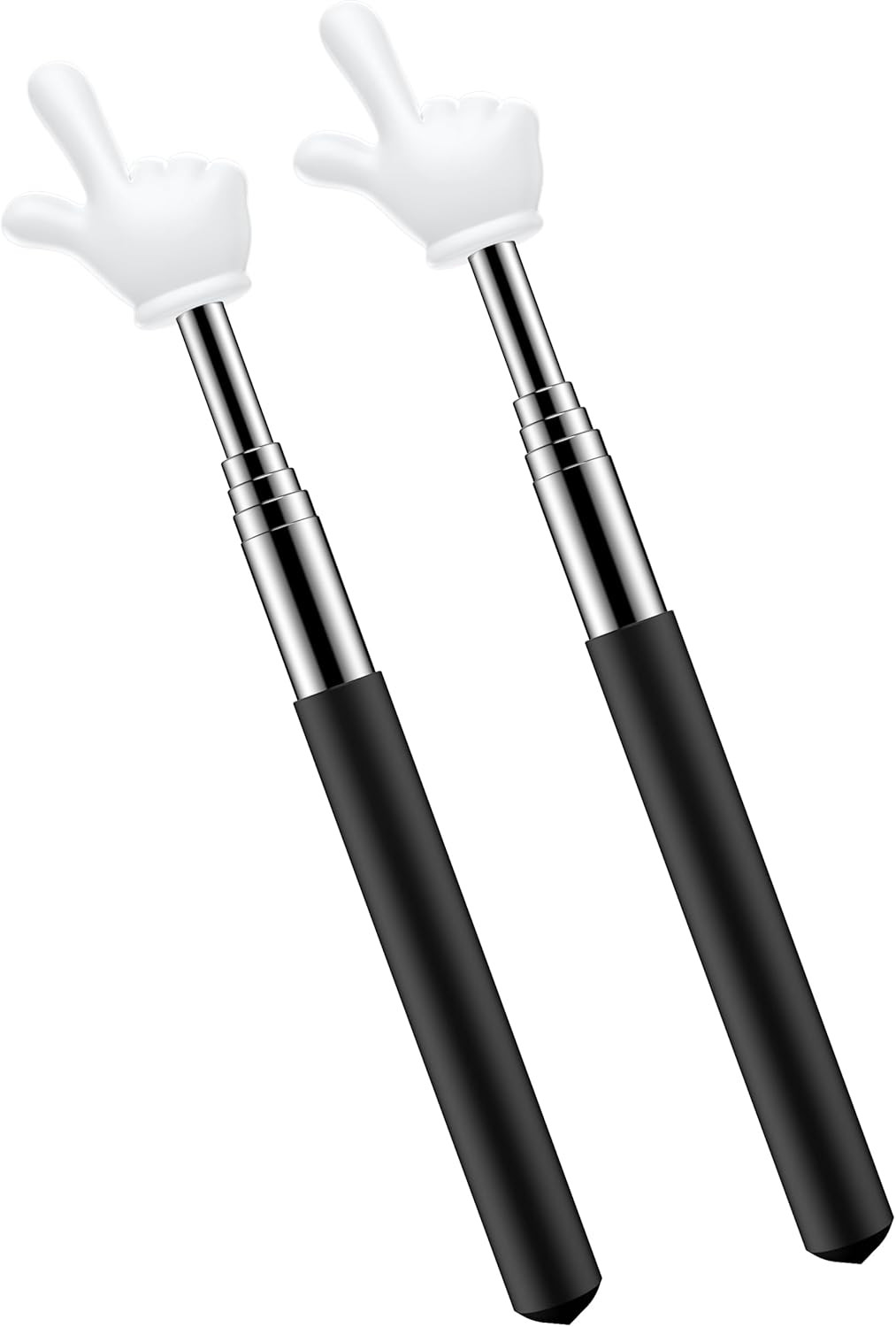 2Pcs Telescopic Teacher Pointer, Extendable Handheld Pointer Finger Pointer Stic
