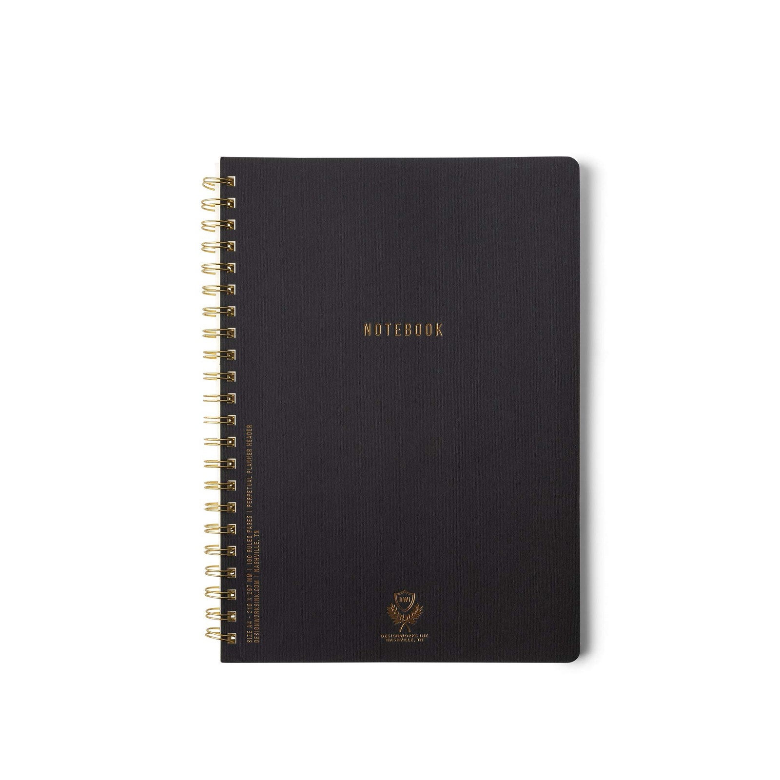 DesignWorks Ink Textured Paper Twin Wire Notebook, Daily Planner & Soft Cover…