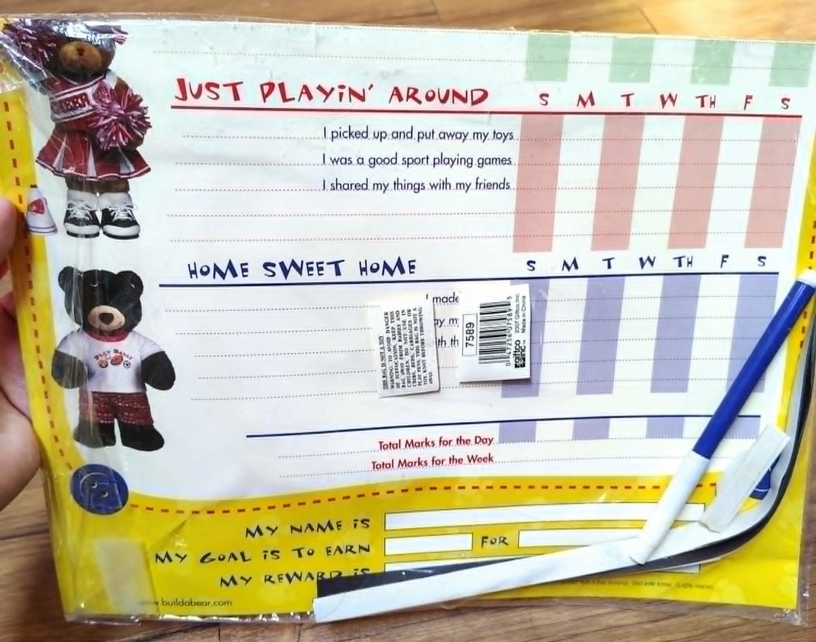 Build a Bear Responsibility Chart Home School Chore Rewards