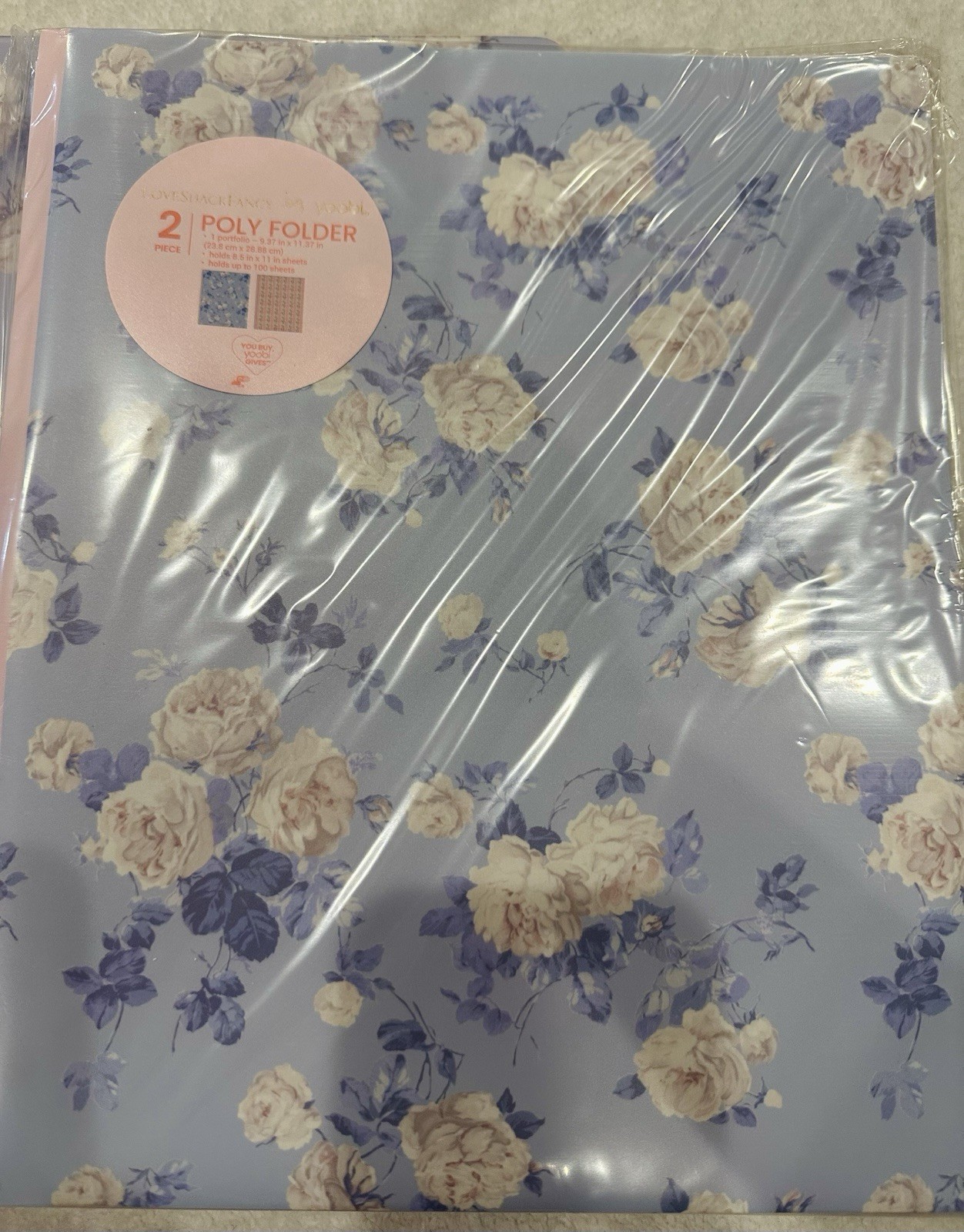 LoveShackFancy x Yoobi Mega School Supply Lot Pink Blue Floral 64 Pc HTF