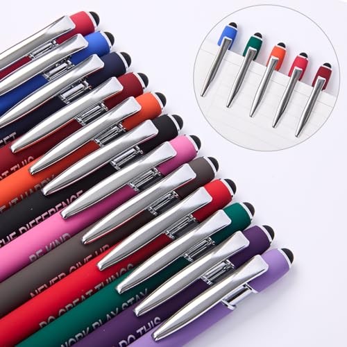 Funny Pens – 12 Pack Fine Point Smooth Writing 12 Color, Motivational positive