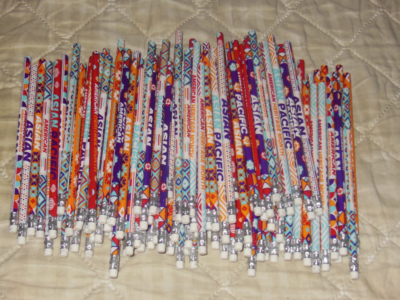 Lot 120 Asian Pacific American Heritage Month AAPI #2 Wood Pencils NEW