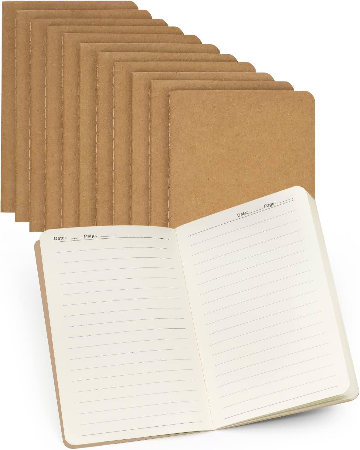 Pocket Notebooks Small Lined 12 Pack Notepads Bulk Little Journal Set Softcover