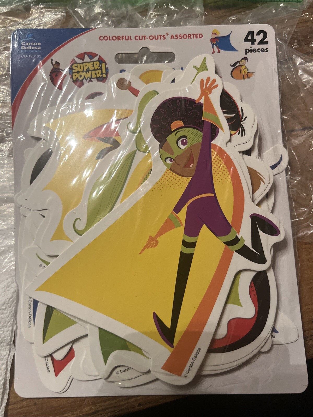 Super Power Super Kids Colorful Cut-Outs, 42 Classroom Décor Carson Dellosa NEW!