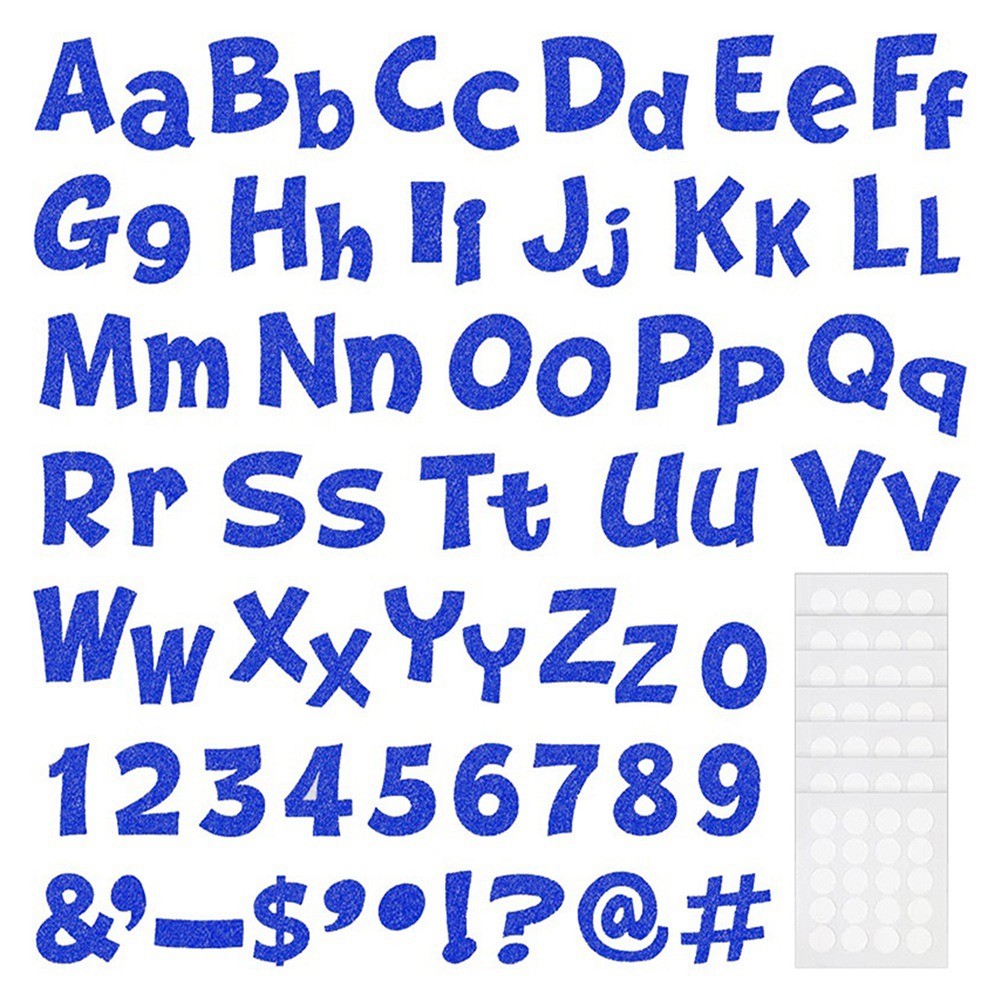 216 Pcs Glitter Bulletin Board Letters for Classroom Numbers Alphabet5007
