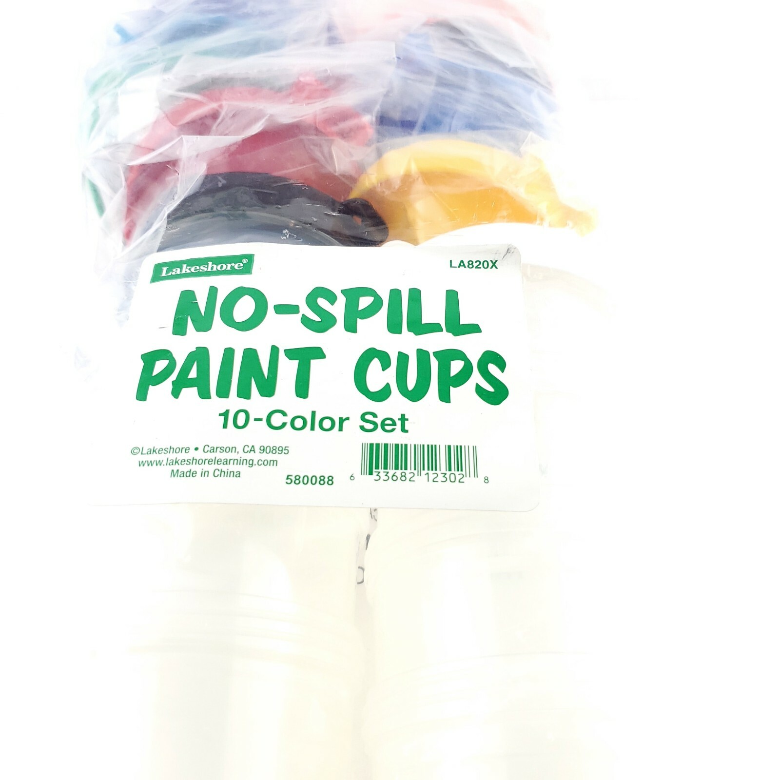 Lakeshore No Spill Paint Cups 10 Set Color 4′ Tall Multicolor Safe USA Seller