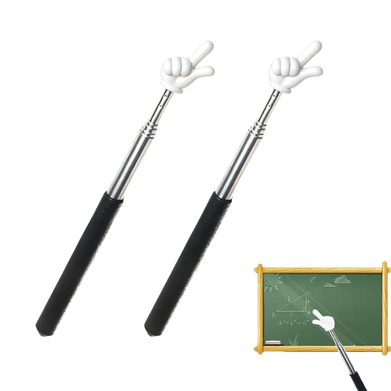Pointer Finger Stick,Telescopic Finger Teacher Pointer Stick for Classroom Ha…