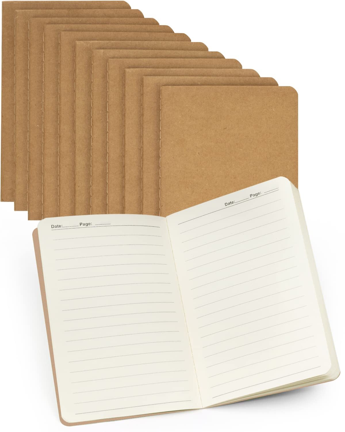12 Pack Little Notebooks Pocket Size Notebooks 3.5 x 5.5 Softcover Mini