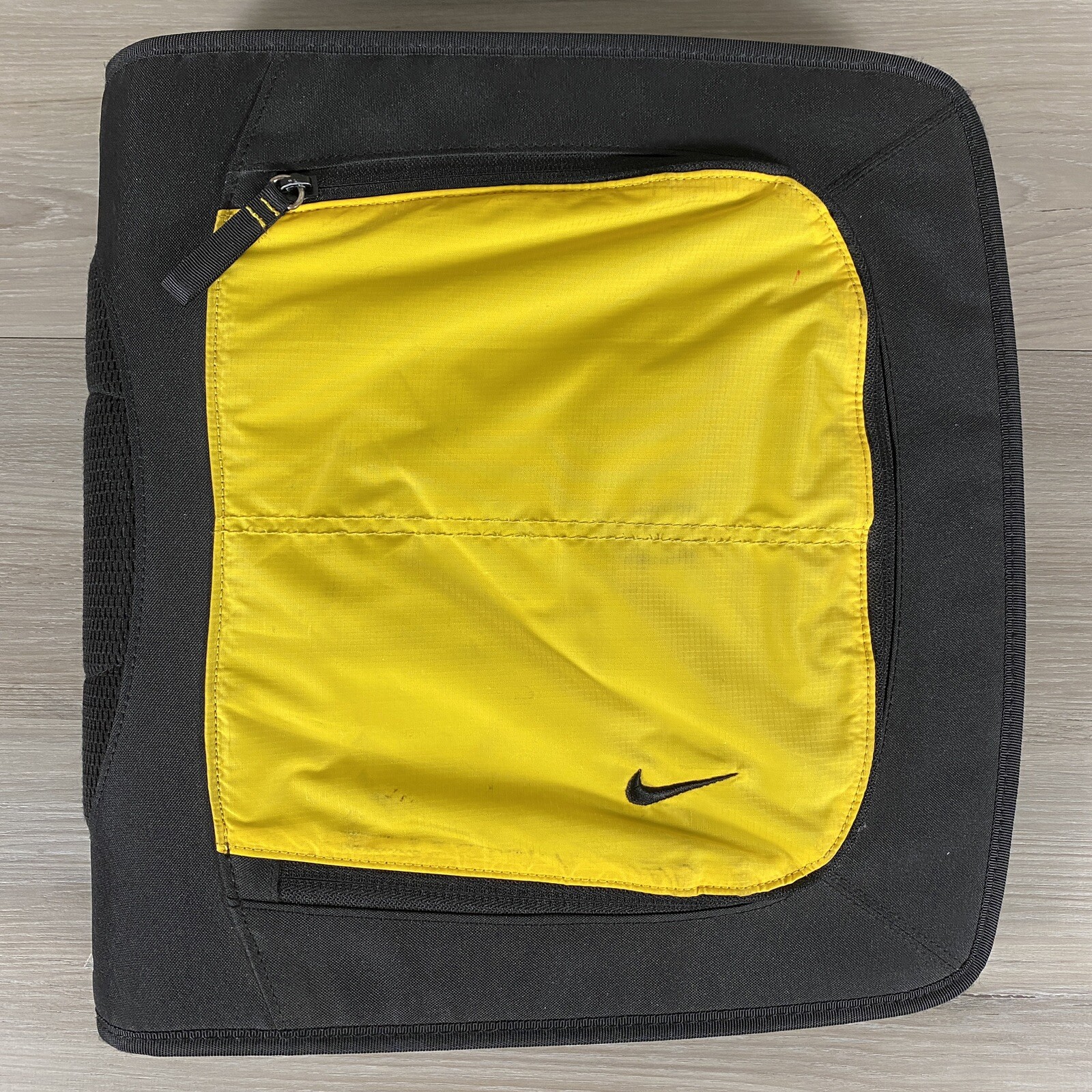 Vintage Nike Mead Black & Yellow 3-Ring Trapper Keeper Binder Embroidered