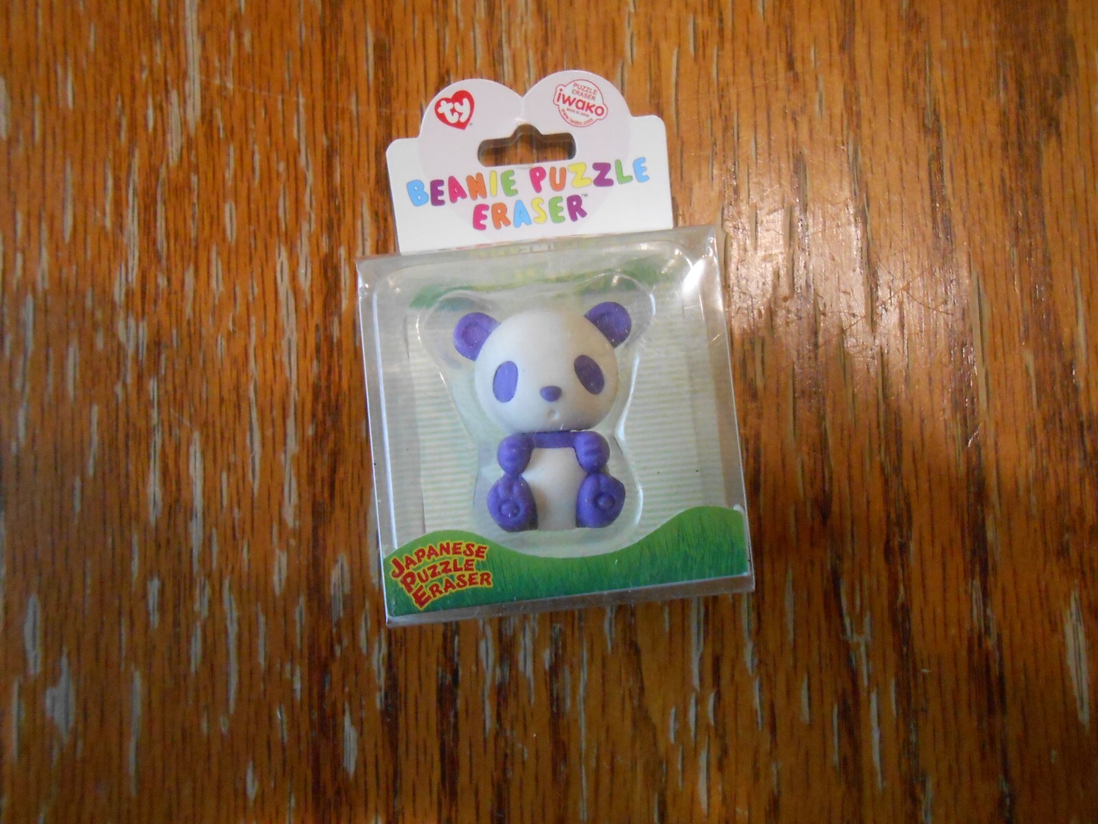 2010 Ty Beanie Panda Japanese Puzzle Eraser BAMBOO – NEW IN PACKAGE