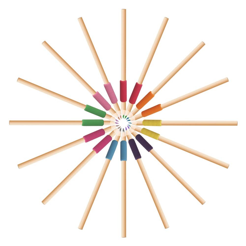 Heqishun Soft Cushion Pencil Grips 40 Pcs 40 Count (Pack of 1), Assorted