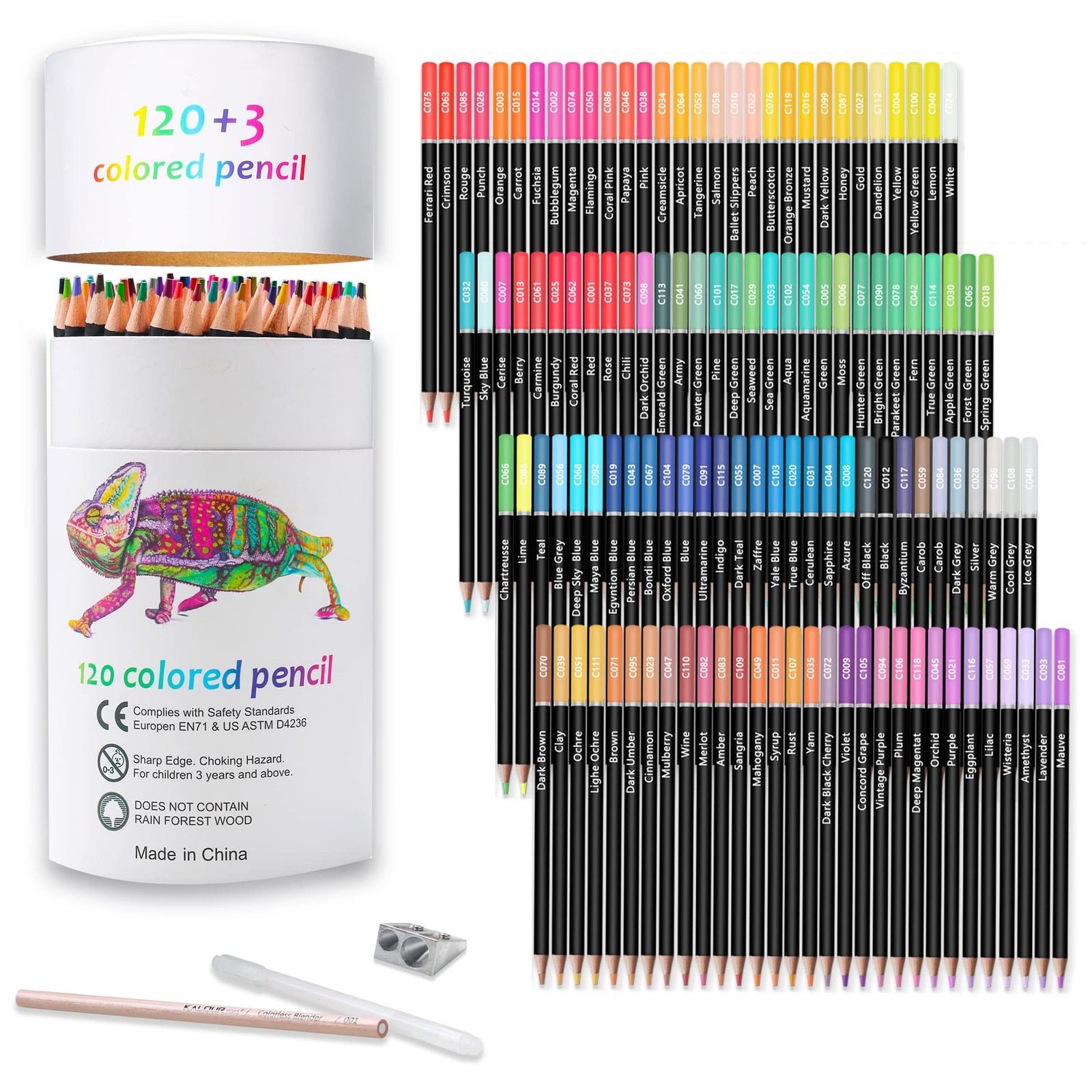 KALOUR Premium Colored Pencils,Set of 120 1 Count (Pack 120), Multicolor