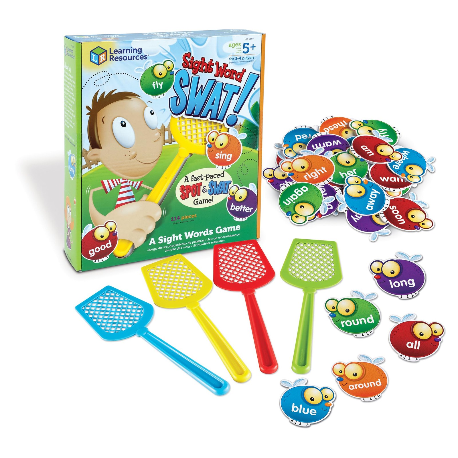 Learning Resources Sight Word Swat A Words Game – 9 inches, Multi-color