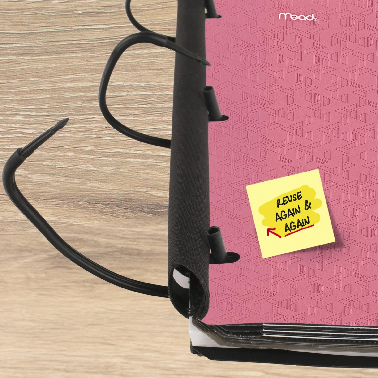 Five Star Flex Refillable Notebook + Study App 1 Count (Pack of 1), Prom Pink