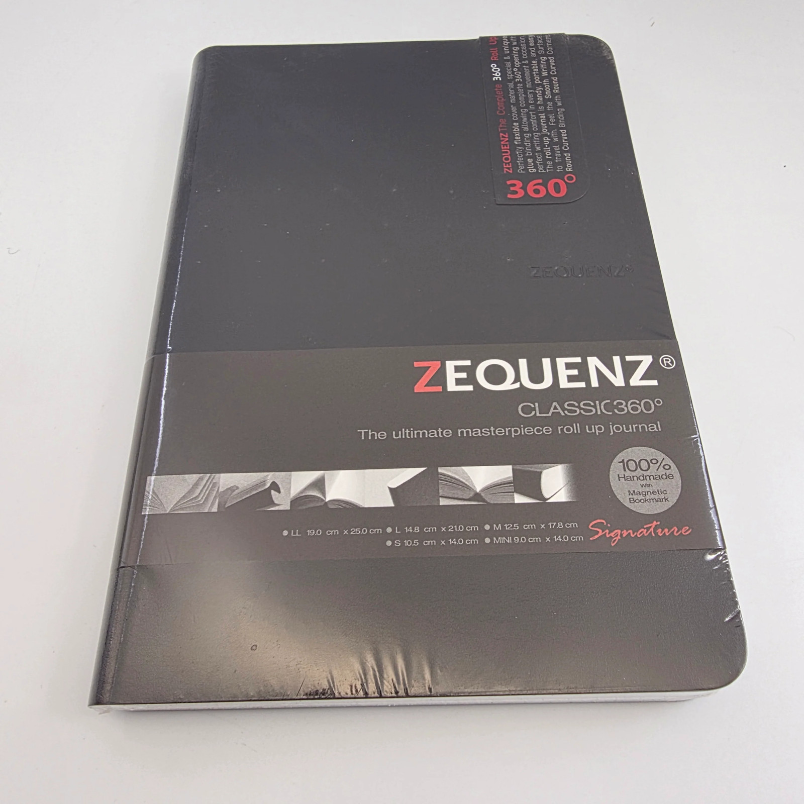 Zequenz Classic 360 A5 Signature Series Notebook – Color: Black, Pages: BLANK