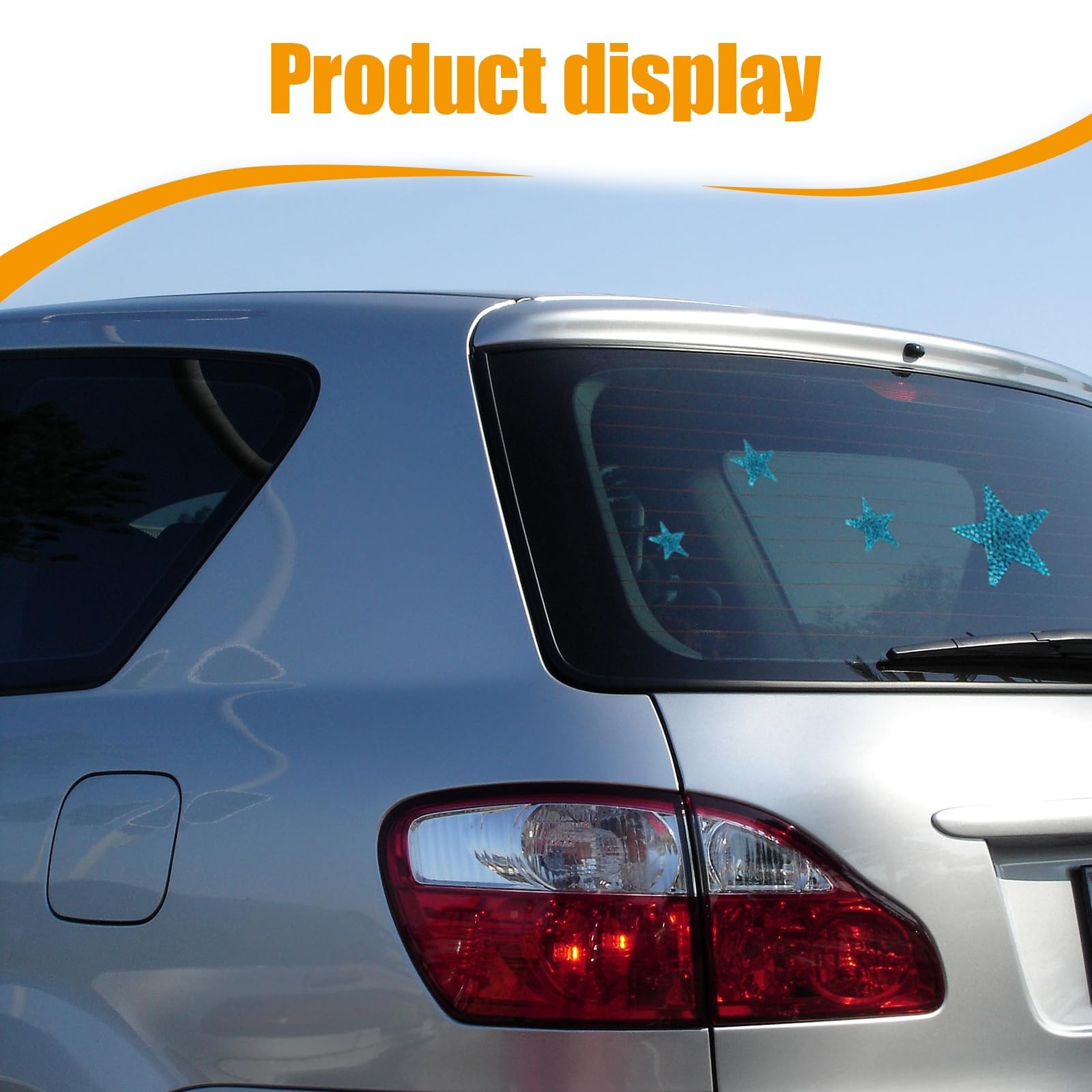 ZIMISI 8PCS Bling Star Stickers, Self-Adhesive Automotive Bumper Stickers, Cr…
