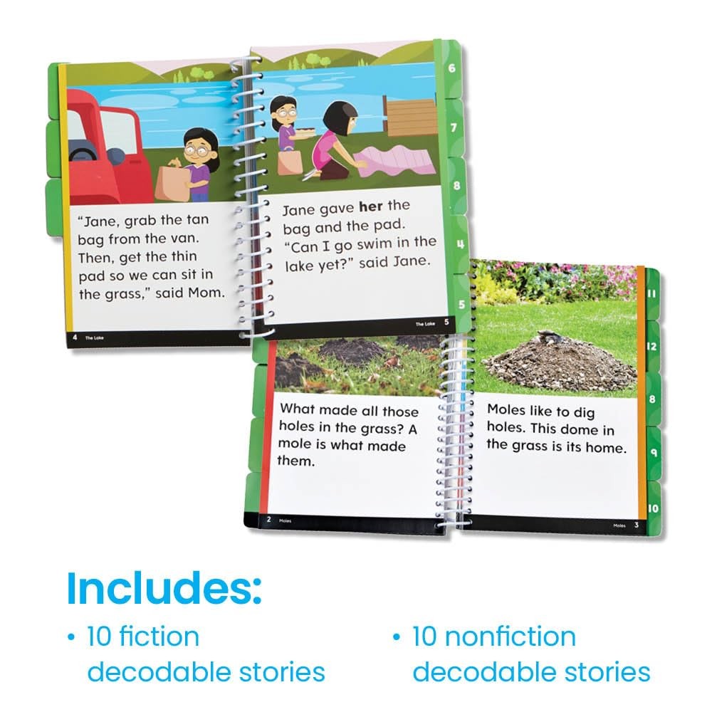 hand2mind Guided Phonics + Beyond Decodable Books Unit 4, Multicolor