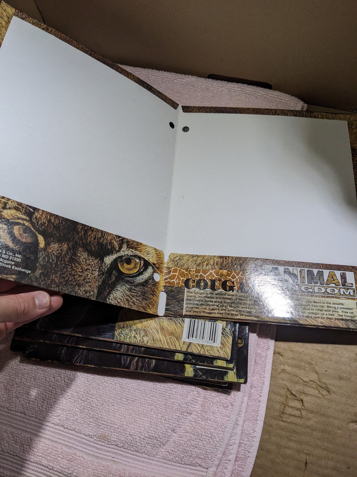 NEW – Lot of (8) Vintage 1998 Raymond Geddes Animal Kingdom Folders