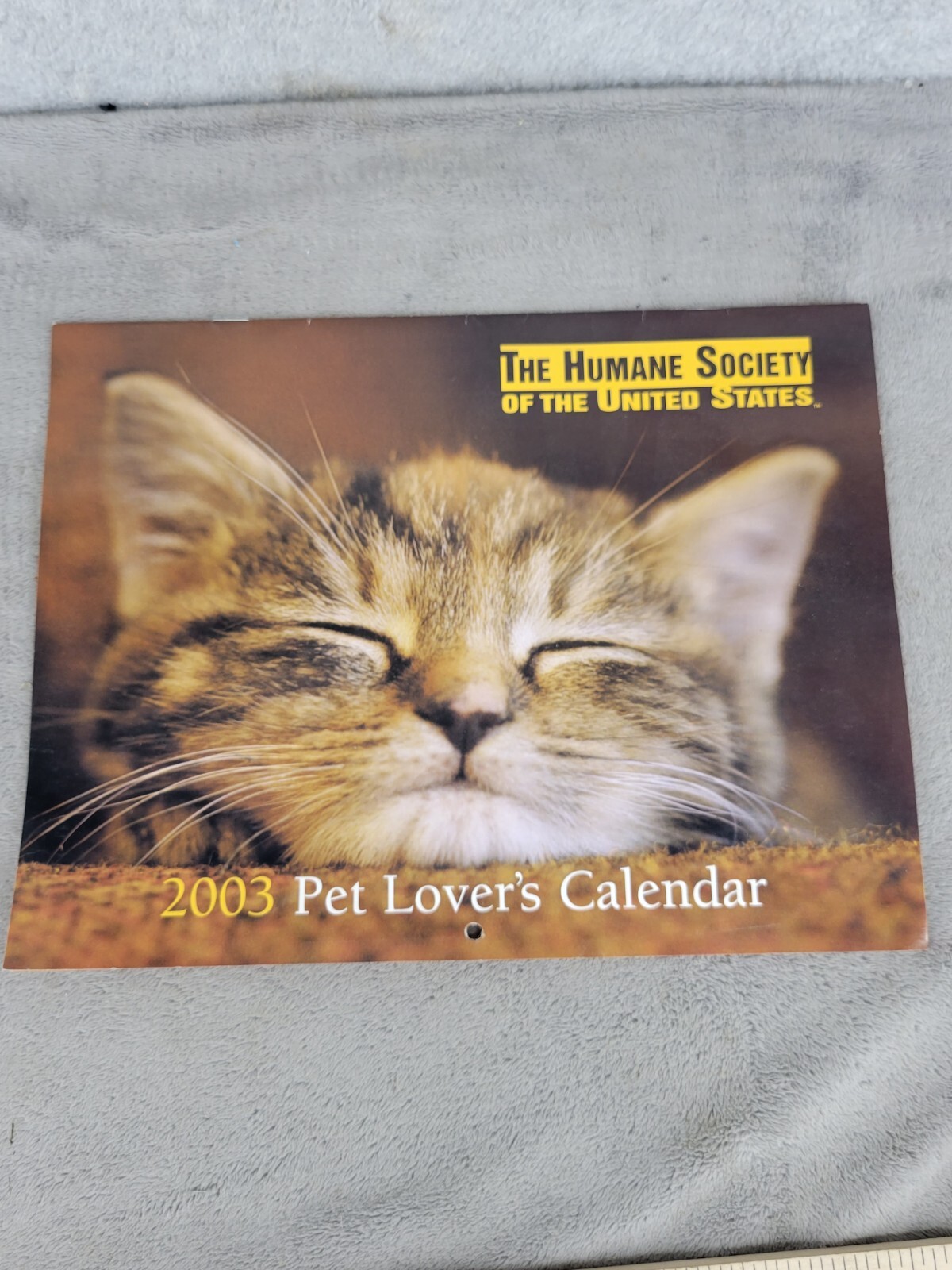 Vintage 2003 Pet Lover’s Wall Calendar The Humane Society of the United States