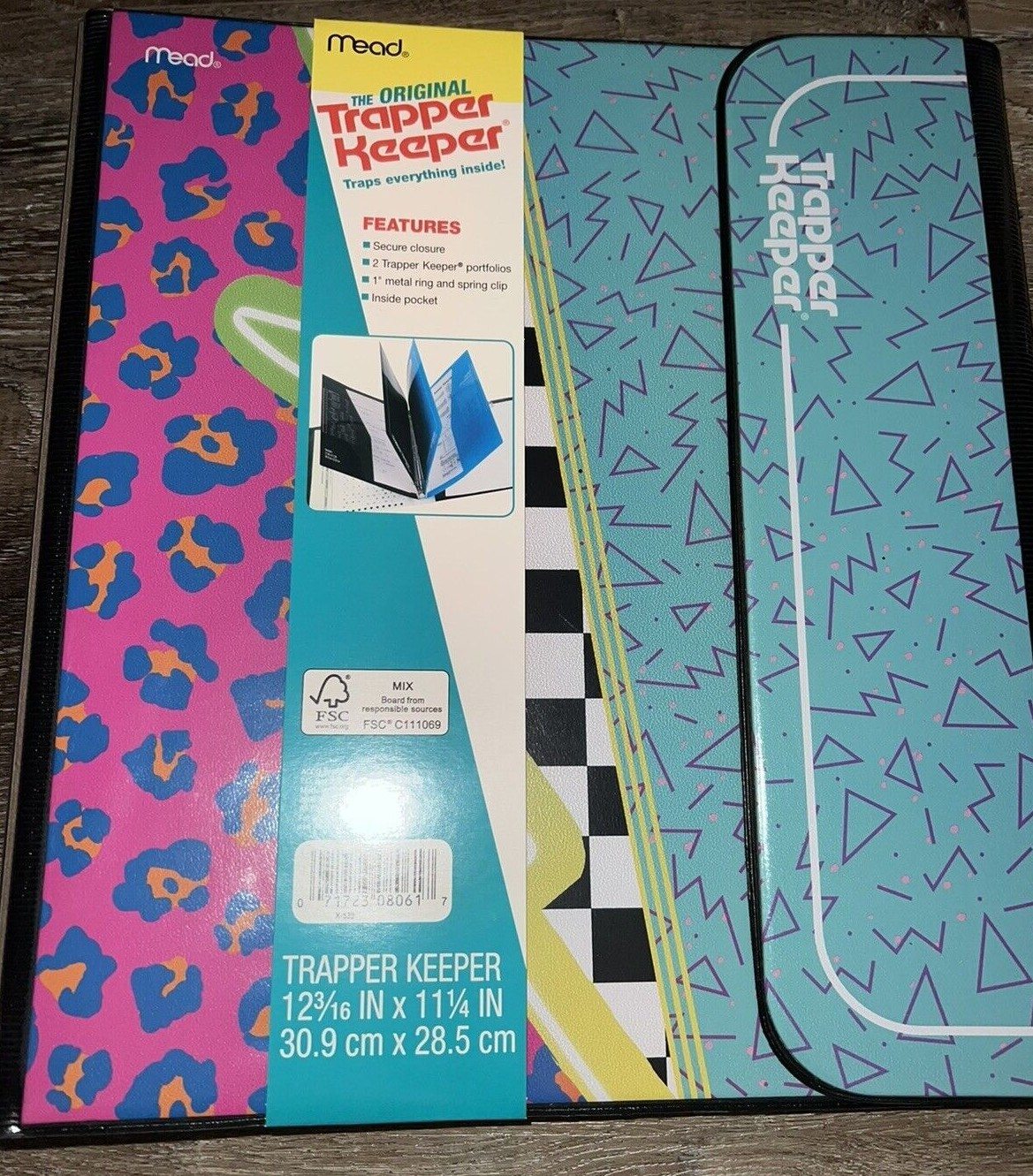 Trapper Keeper ~ Binder Retro Portfolio Folder 2021 Mead (E) 12 3/16″ x 11 1/4″