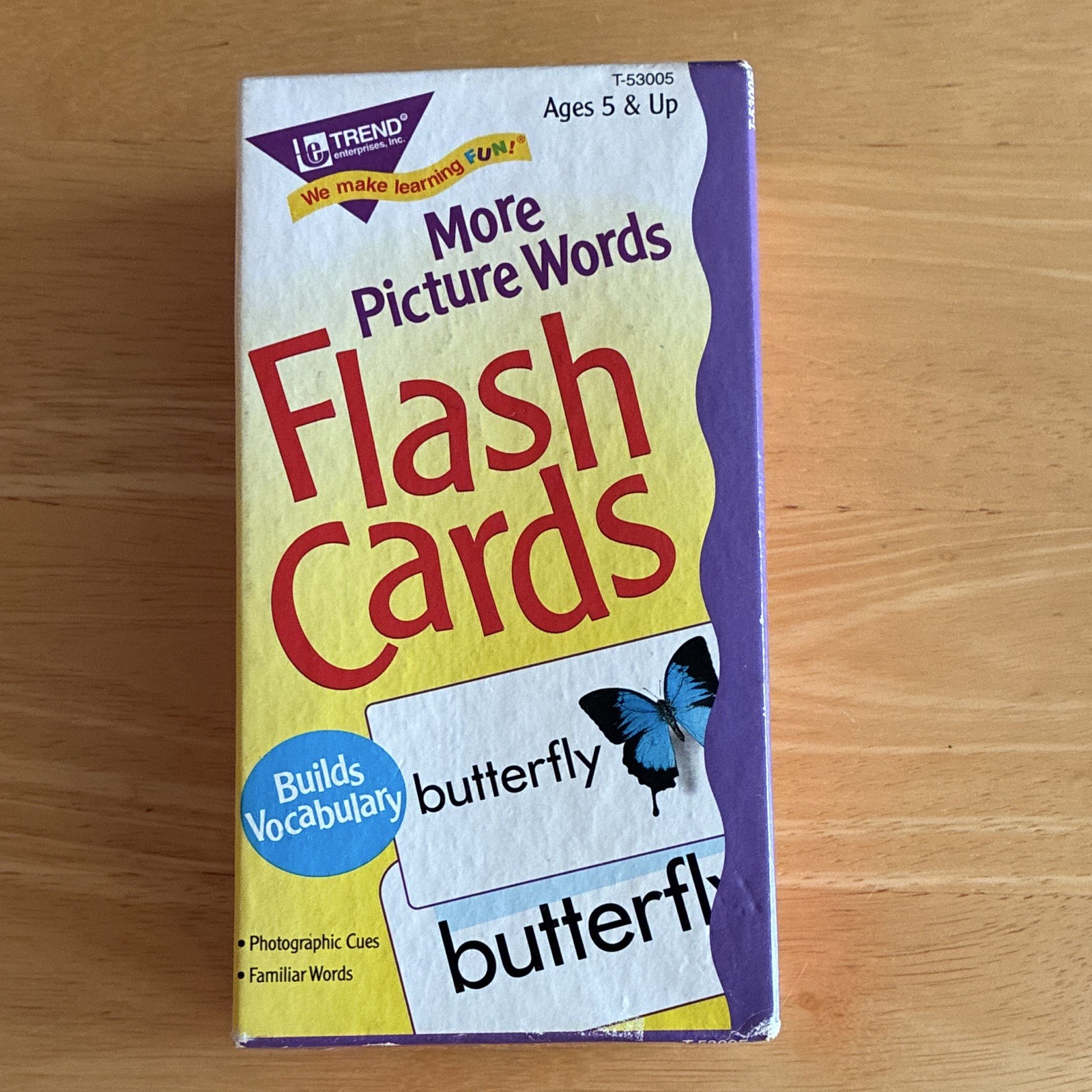 TREND Picture Words Flash Cards, 96 Two-Sided Educational Cards, T-53005